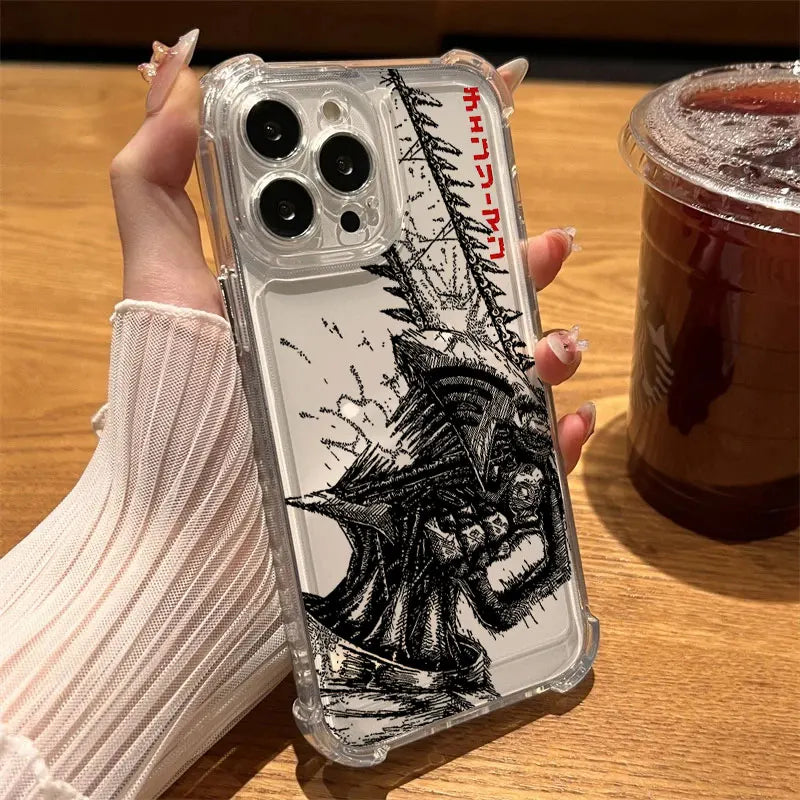 Chainsaw Man Clear Case iPhone