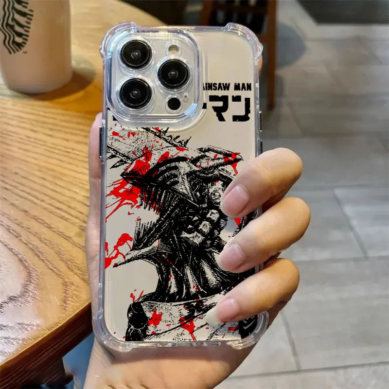 Chainsaw Man Clear Case iPhone
