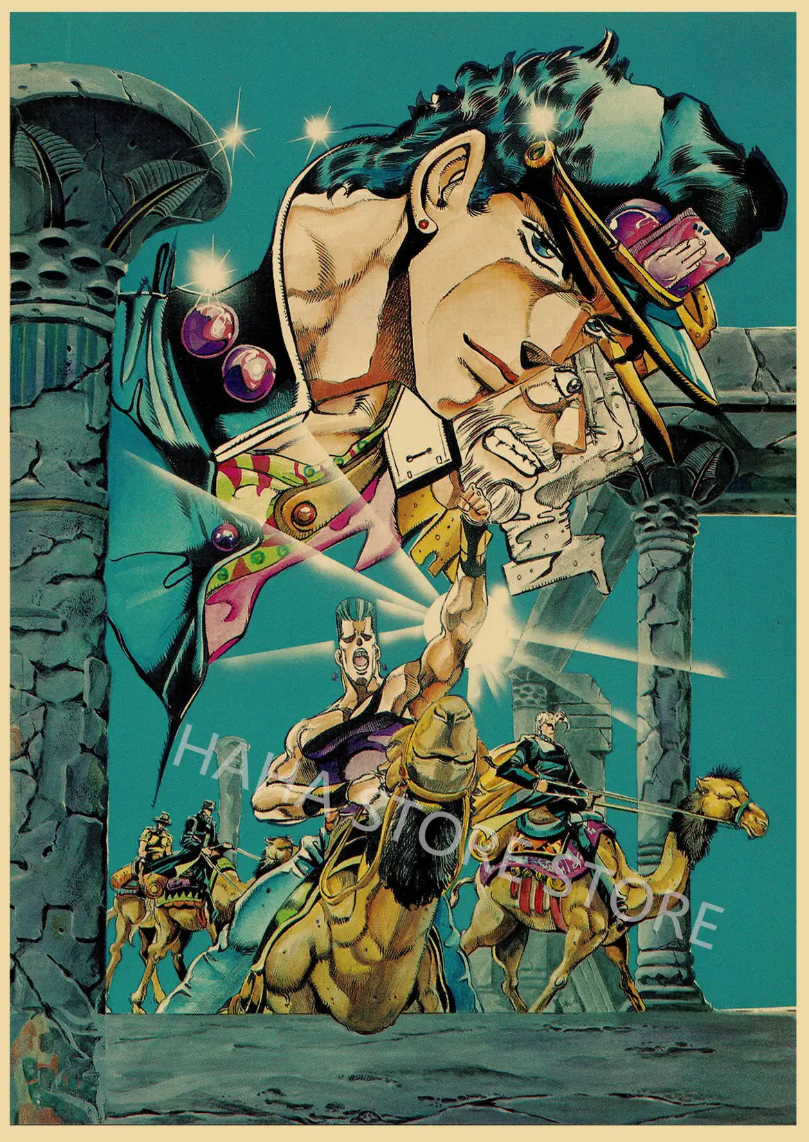 JoJos Bizarre Adventure Retro Posters