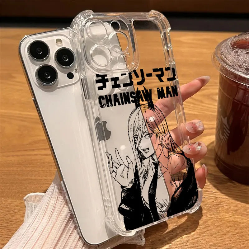 Chainsaw Man Clear Case iPhone