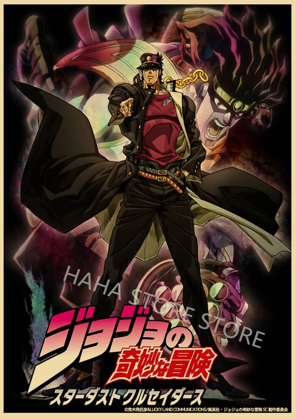 JoJos Bizarre Adventure Retro Posters