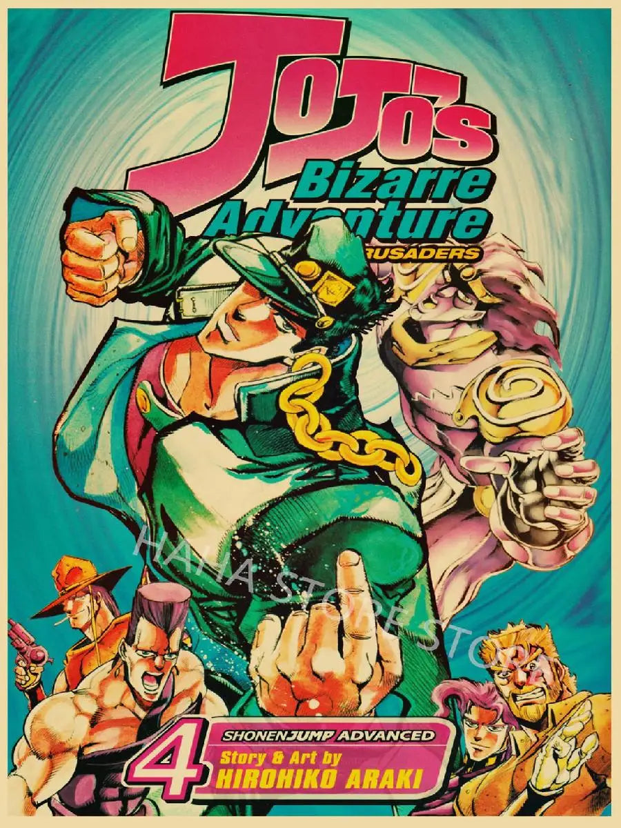 JoJos Bizarre Adventure Retro Posters
