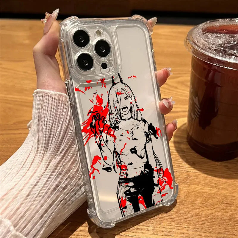 Chainsaw Man Clear Case iPhone