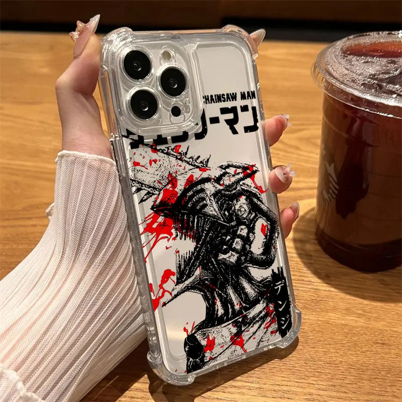 Chainsaw Man Clear Case iPhone