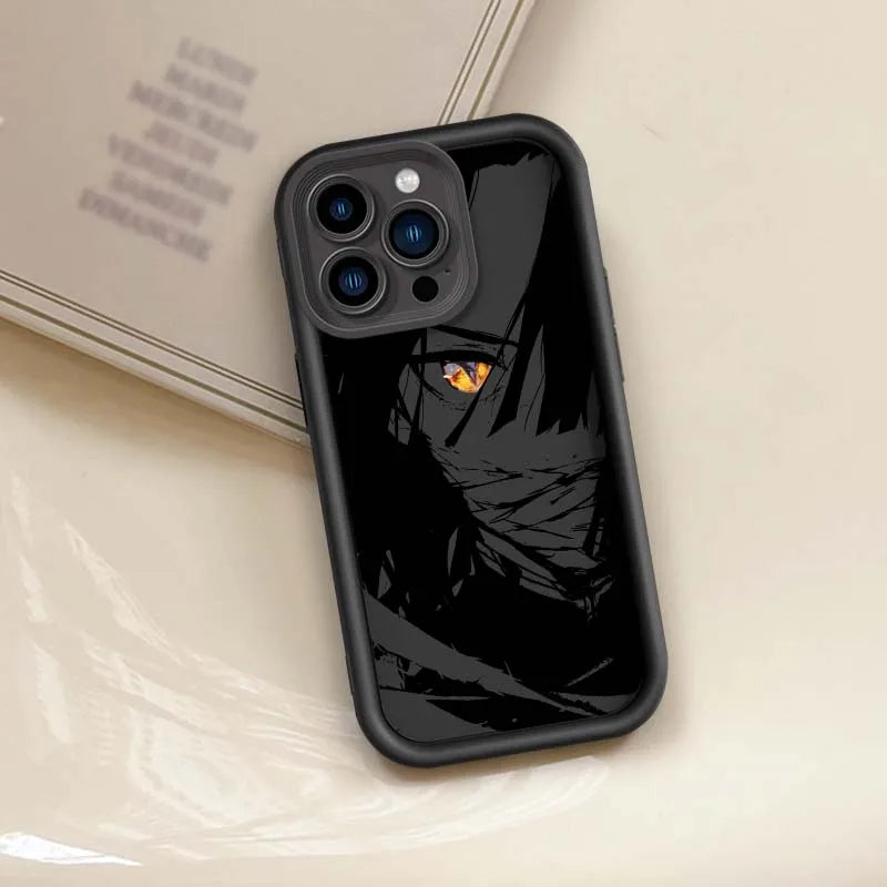 Demon Slayer Monotone Anime iPhone Case