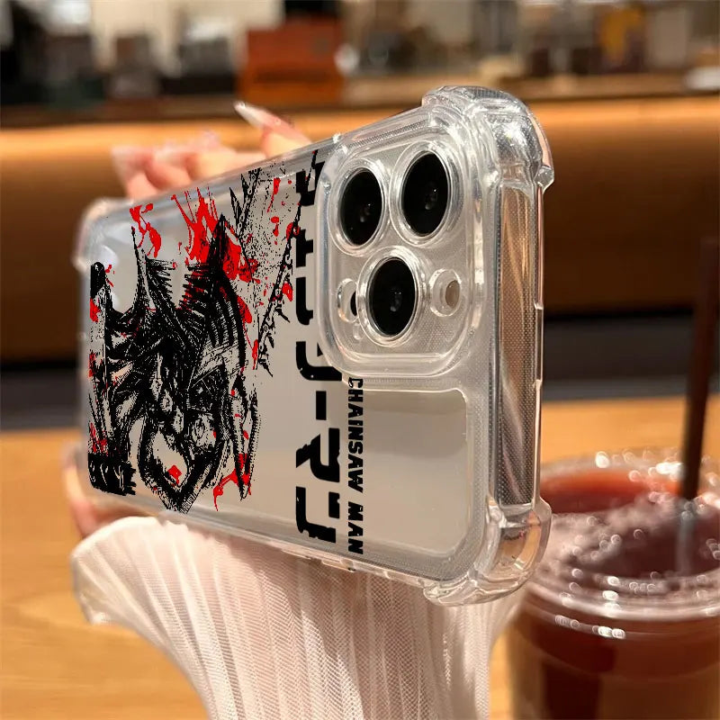 Chainsaw Man Clear Case iPhone