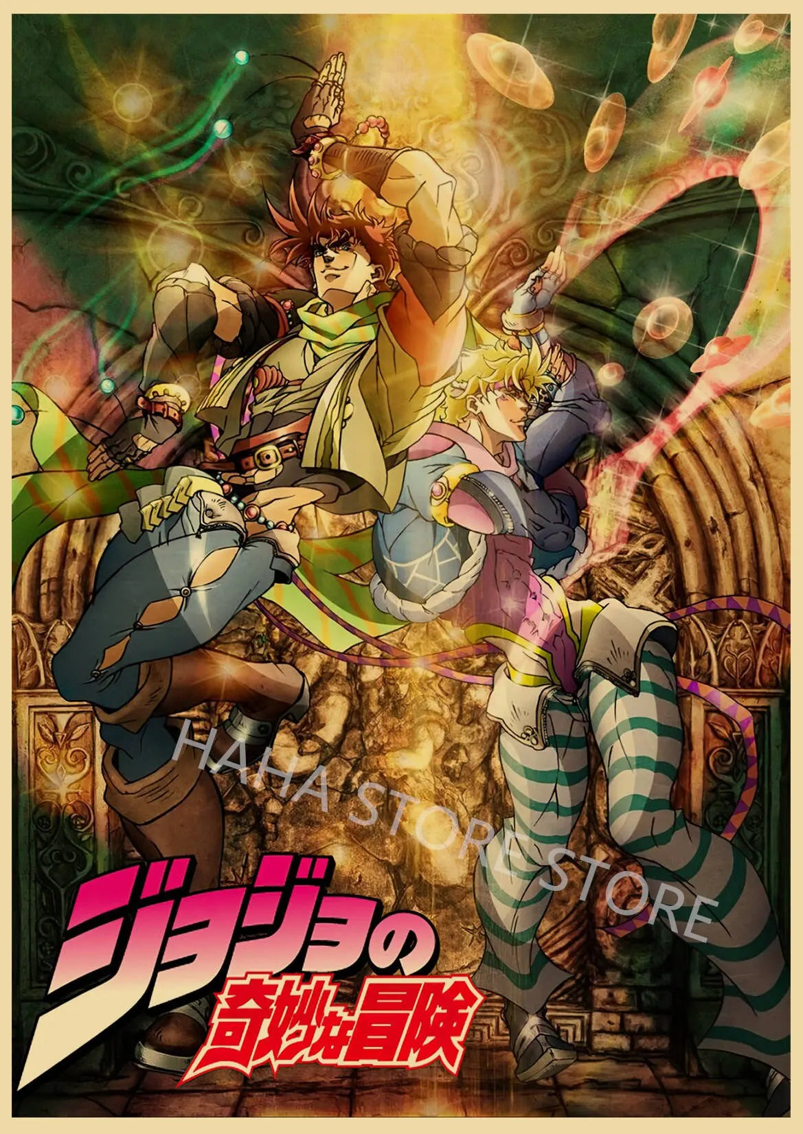 JoJos Bizarre Adventure Retro Posters