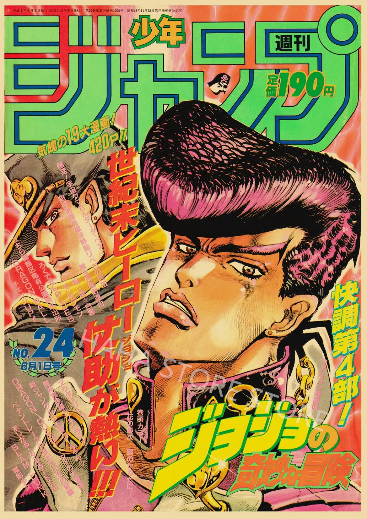 JoJos Bizarre Adventure Retro Posters