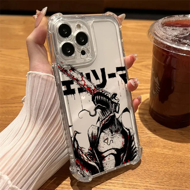 Chainsaw Man Clear Case iPhone