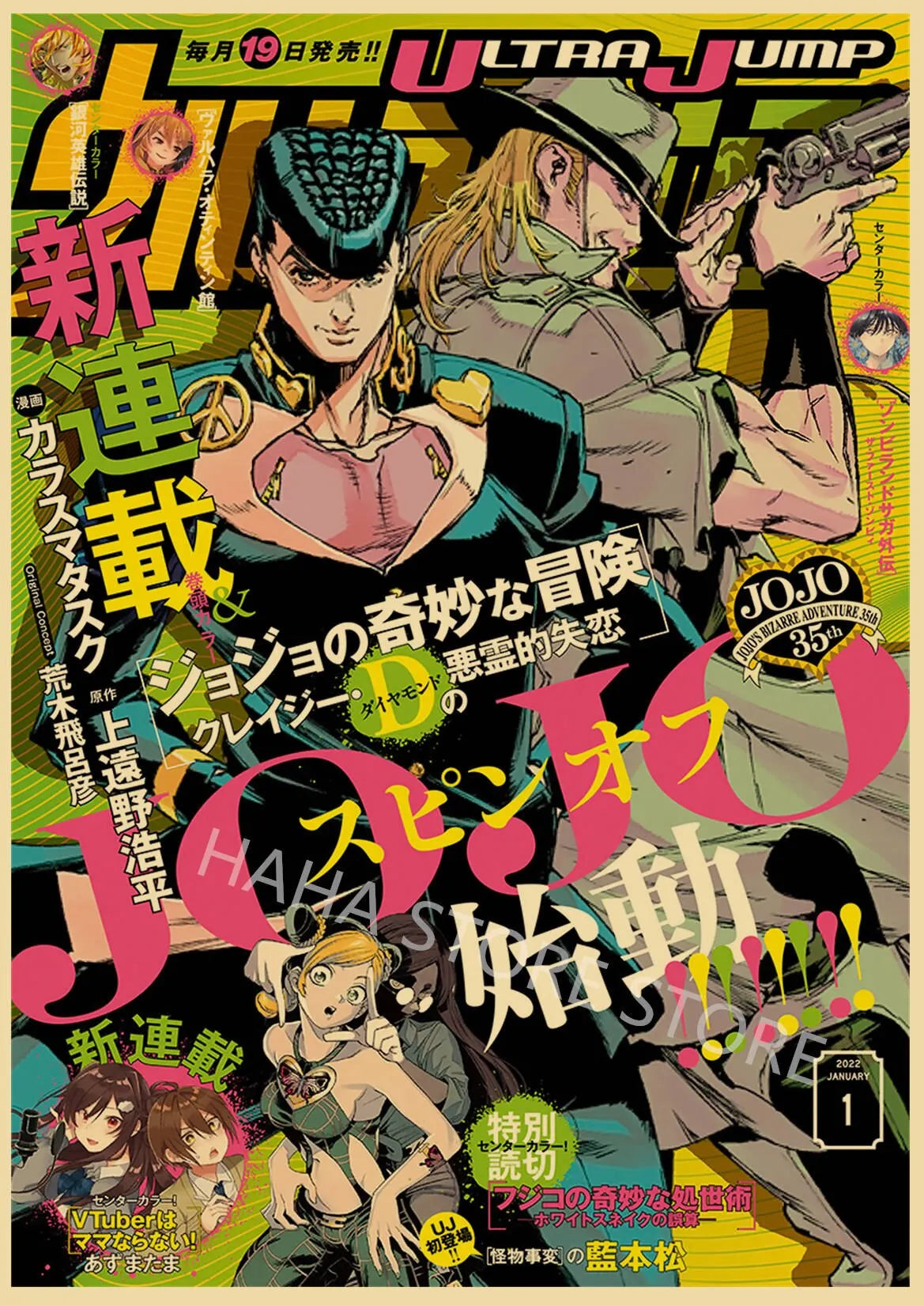 JoJos Bizarre Adventure Retro Posters